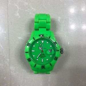 Green toy watch